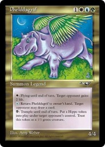 Original Phelddagrif Magic: The Gathering card from Alliances